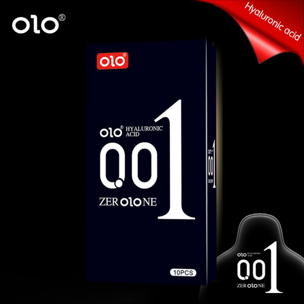 3 types of OLO 001 condoms- 10 pcs of aluminum foil pack - Image 4