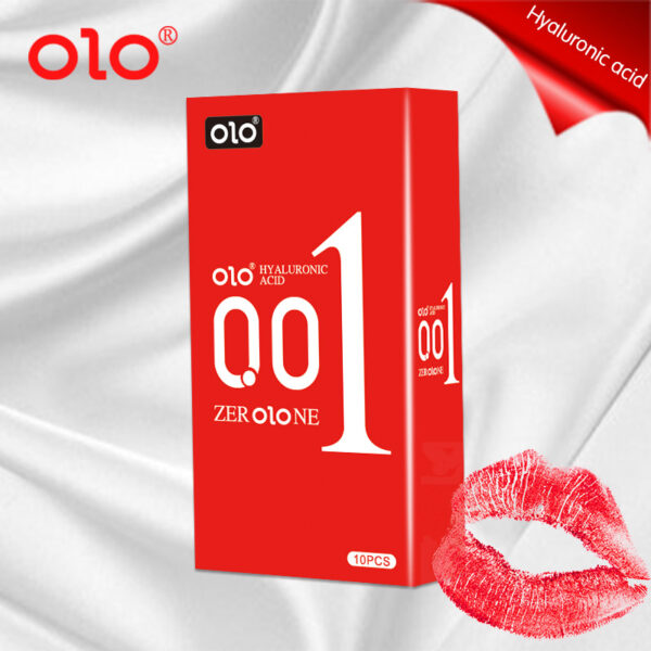 3 types of OLO 001 condoms- 10 pcs of aluminum foil pack - Image 5