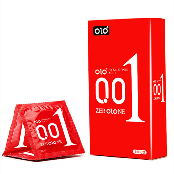 3 types of OLO 001 condoms- 10 pcs of aluminum foil pack - Image 10