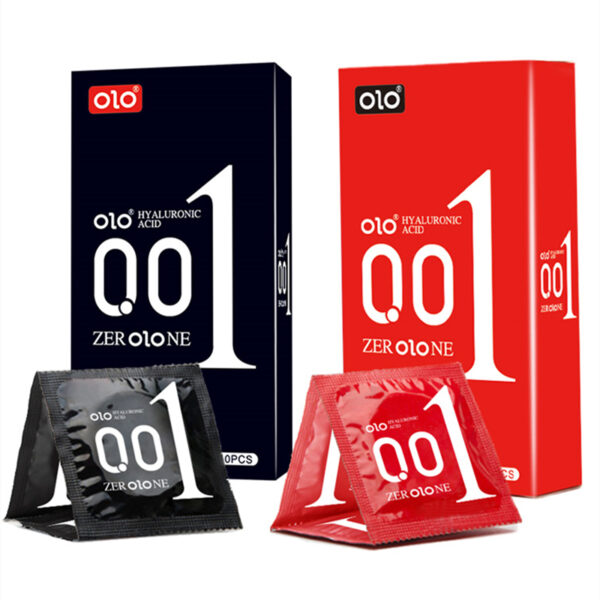 3 types of OLO 001 condoms- 10 pcs of aluminum foil pack - Image 8